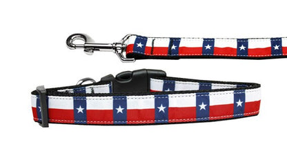 Collar o correa de nailon para perros y gatos, "bandera de Texas"