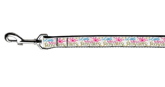 Collar o correa de nailon para perros y gatos, "Little Miss Royalty"