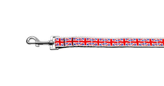 Collar o correa de nailon para perros y gatos, "Tiled Union Jack"