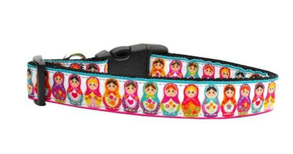 Collar o correa de nailon para perros y gatos, "Pretty Nesting Dolls"