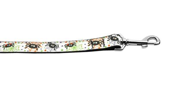 Collar o correa de nailon para perros y gatos de Halloween "Itsy Bitsy Spiders"