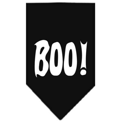 Bandana para perros y mascotas de Halloween, serigrafiada, "Boo"