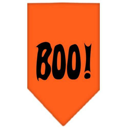 Bandana para perros y mascotas de Halloween, serigrafiada, "Boo"