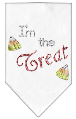 Halloween Pet and Dog Bandana Rhinestone, "I'm the Treat"