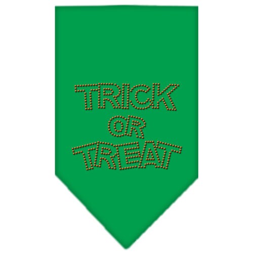 Bandana de Halloween para mascotas y perros con diamantes de imitación, "Truco o trato"