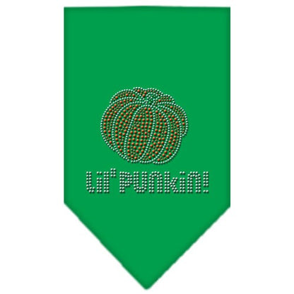 Bandana para perros y mascotas de Halloween con diamantes de imitación, "Lil Punkin"