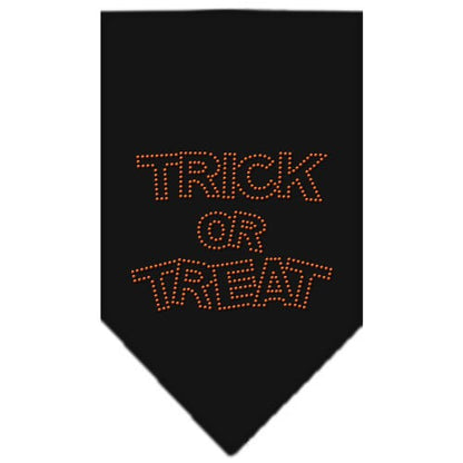 Bandana de Halloween para mascotas y perros con diamantes de imitación, "Truco o trato"