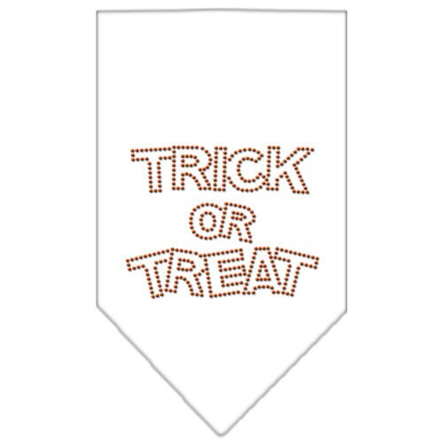 Bandana de Halloween para mascotas y perros con diamantes de imitación, "Truco o trato"