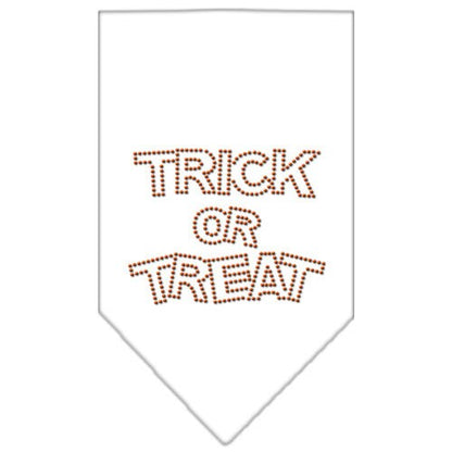 Bandana de Halloween para mascotas y perros con diamantes de imitación, "Truco o trato"