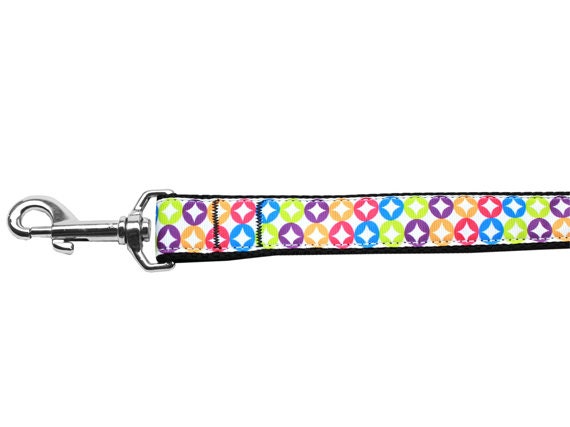 Collar o correa de nailon para perros y gatos, "Bright Diamonds"