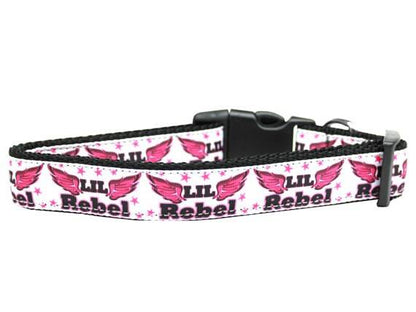 Collar o correa de nailon para perros y gatos, "Lil Rebel"