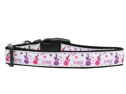 Collar o correa de nailon para perros y gatos, "Rockstar"