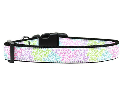 Pet Dog & Cat Nylon Collar or Leash, "Summer Swirls"