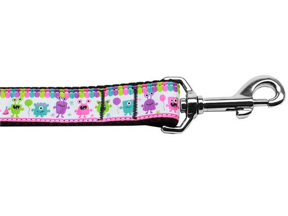 Pet Dog & Cat Nylon Collar or Leash, "Party Monsters"