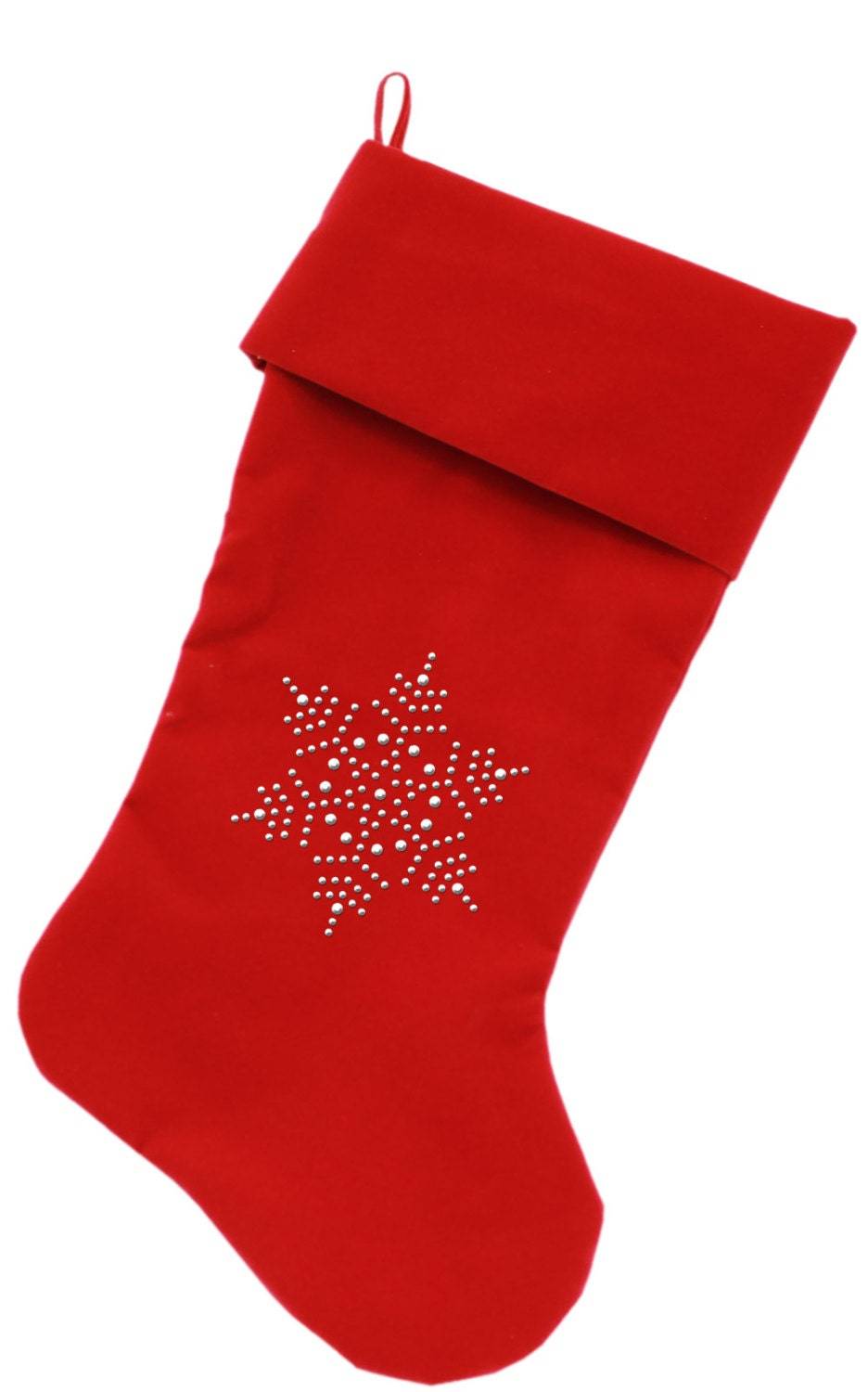 Christmas Stocking Rhinestone, "Snowflake"