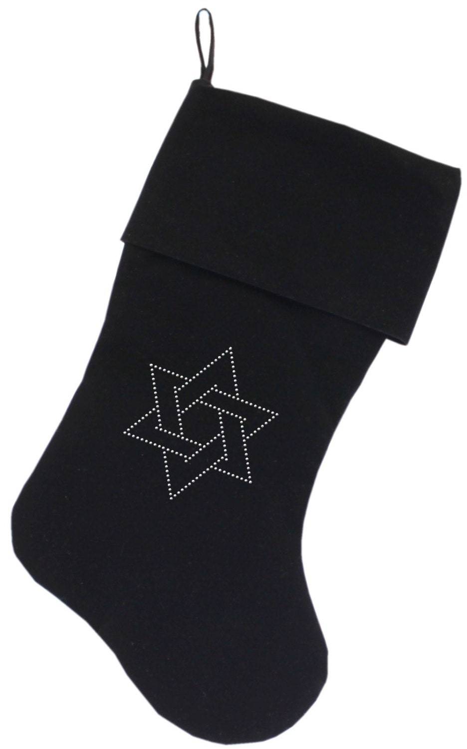 Medias de Hanukkah con diamantes de imitación, "Estrella de David"