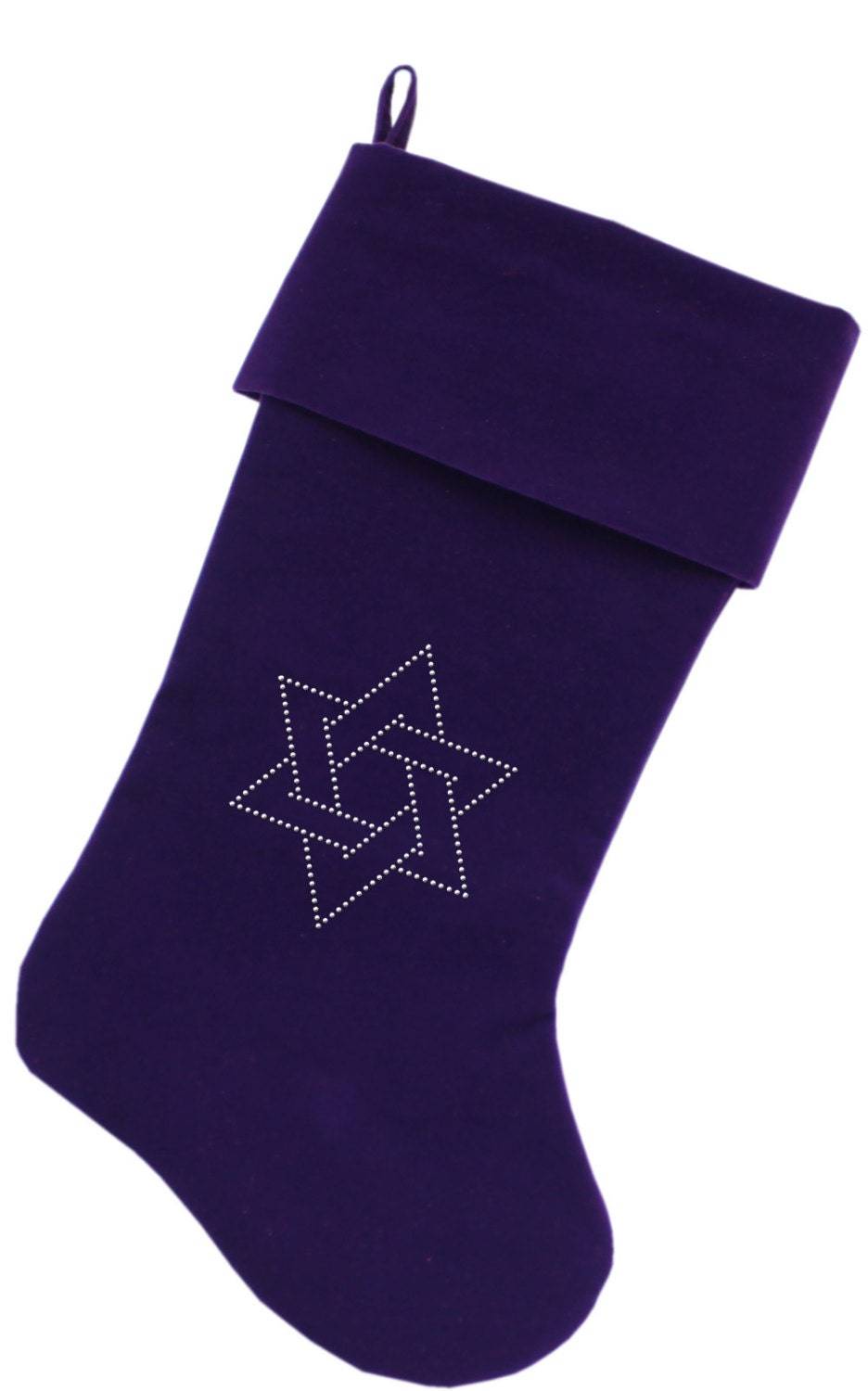 Medias de Hanukkah con diamantes de imitación, "Estrella de David"