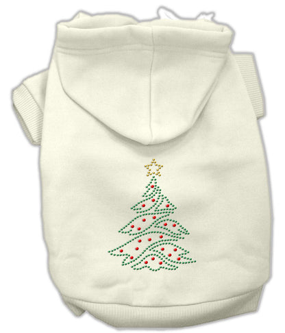 Christmas Pet, Dog & Cat Hoodie Rhinestone, "Christmas Tree"