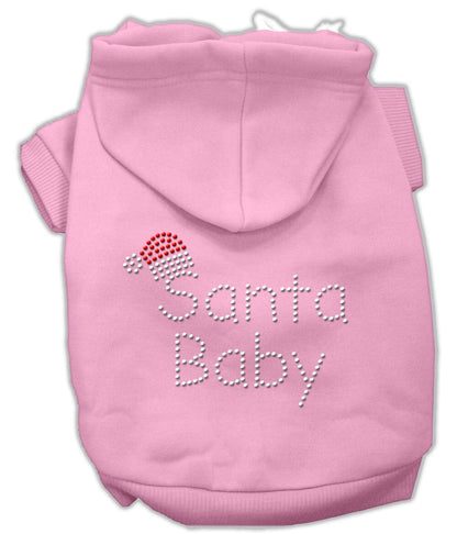 Christmas Pet, Dog & Cat Hoodie Rhinestone, "Santa Baby"