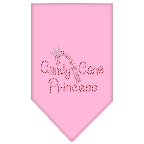 Christmas Pet and Dog Bandana Rhinestone, "Candy Cane Princess"