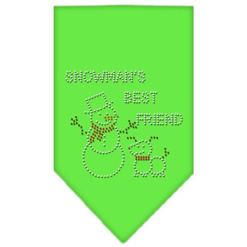 Christmas Pet and Dog Bandana Rhinestone, "Snowman's Best Friend"