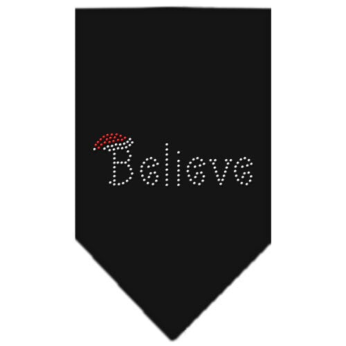 Christmas Pet and Dog Bandana Rhinestone, "Believe"