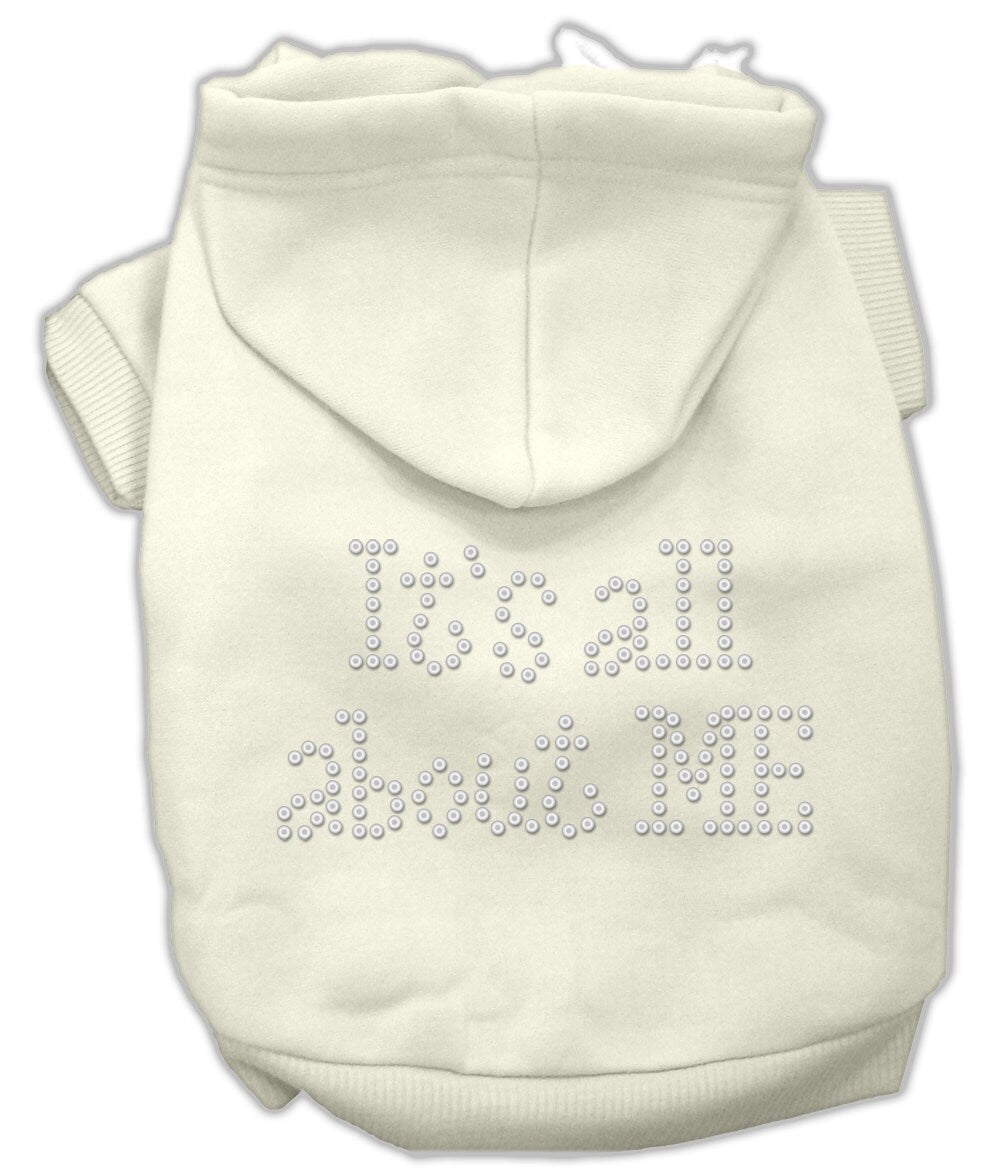 Pet Dog & Cat Hoodie Rhinestone, "It's All About Me"