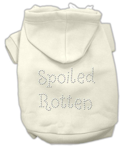 Pet, Dog & Cat Hoodie Rhinestone, "Spoiled Rotten"