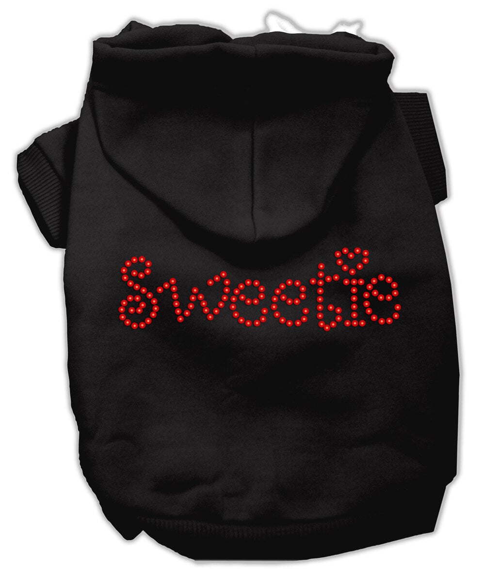 Sudadera con capucha para mascotas, perros y gatos con diamantes de imitación, "Sweetie"