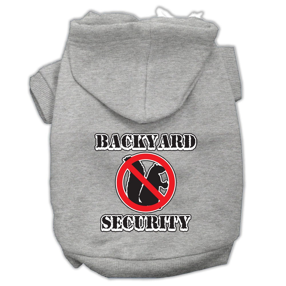 Pet, Dog & Cat Hoodie Screen Printed, "Backyard Security"