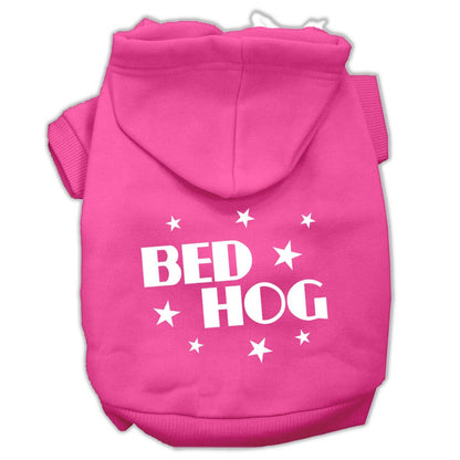 Pet, Dog & Cat Hoodie Screen Printed, "Bed Hog"