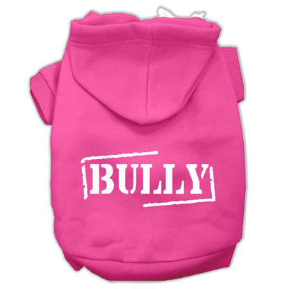 Sudadera con capucha para mascotas, perros y gatos serigrafiada, "Bully"