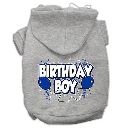 Sudadera con capucha para mascotas, perros y gatos con serigrafía "Birday Boy"