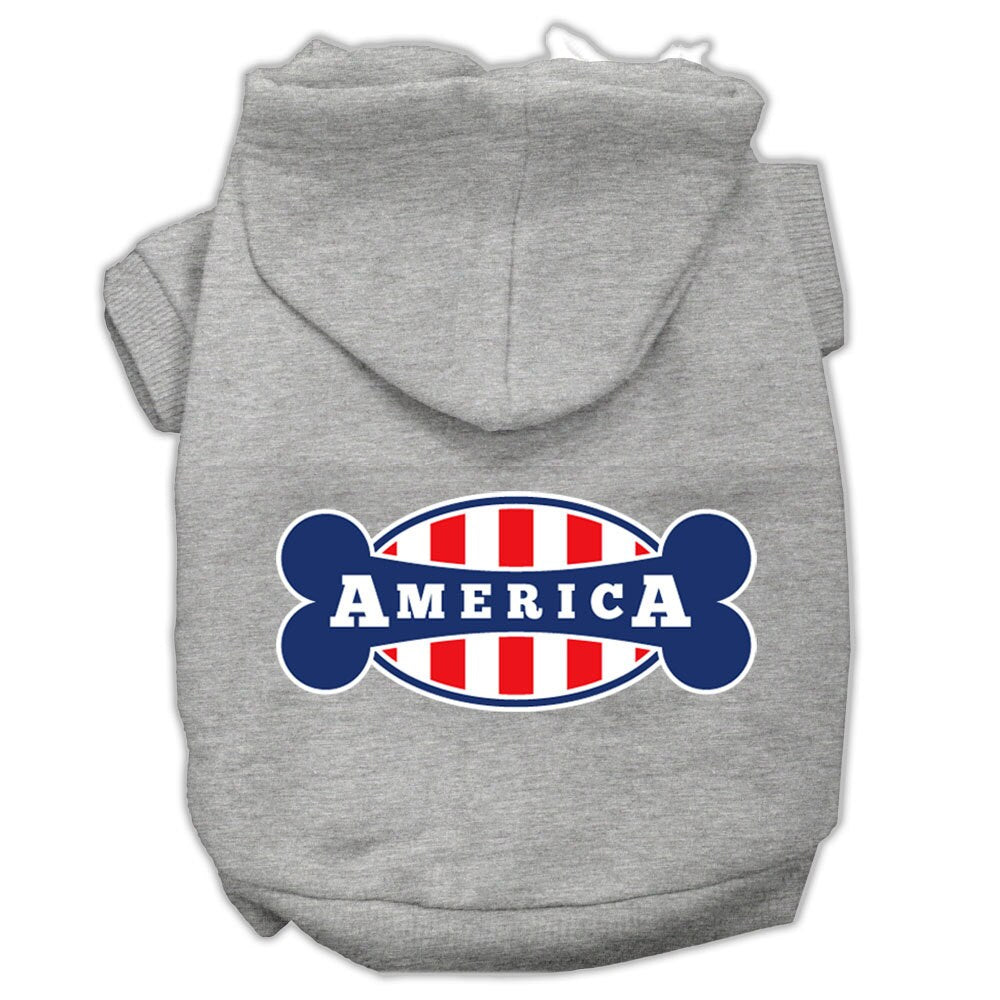 Sudadera con capucha para mascotas, perros y gatos serigrafiada con la frase "Bonely In America"