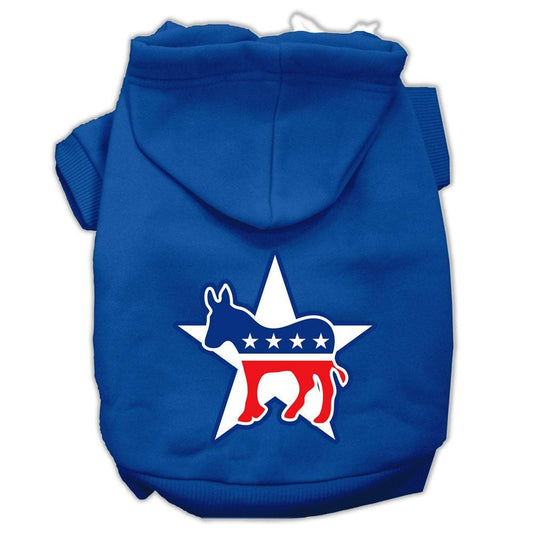 Pet Hoodie Screen Printed, "Democrat"