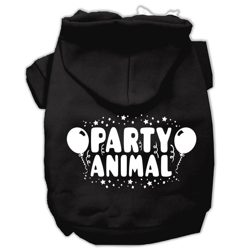 Sudadera con capucha para perros y gatos con serigrafía "Party Animal"