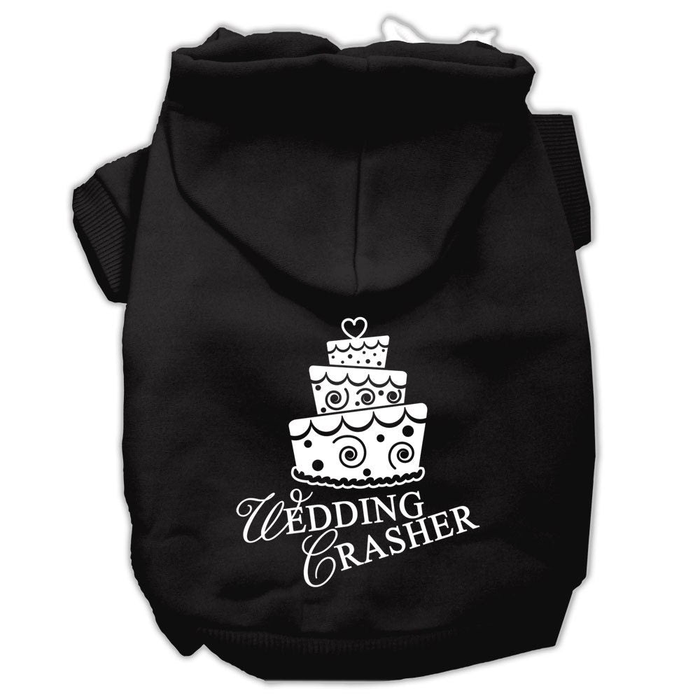 Pet Dog & Cat Hoodie Screen Printed, "Wedding Crasher"