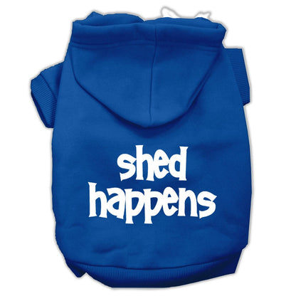 Sudadera con capucha para perros y gatos con serigrafía "Shed Happens"