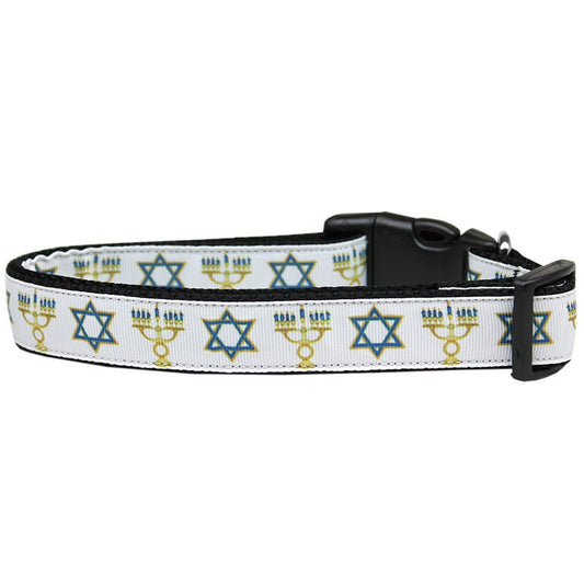 Collar o correa de nailon para perros y gatos de Hanukkah, "Tradiciones judías"