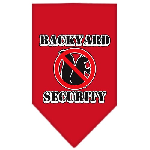 Pet and Dog Bandana Screen Printed, "Backyard Security"