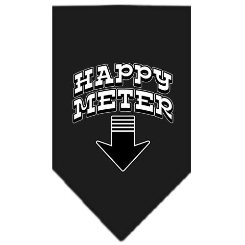 Bandana para mascotas y perros serigrafiada con la frase "Happy Meter"