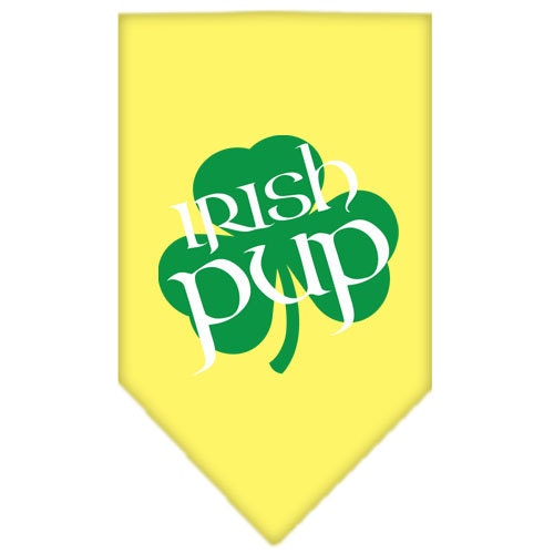 Bandana para mascotas y perros serigrafiada con la frase "Irish Pup"