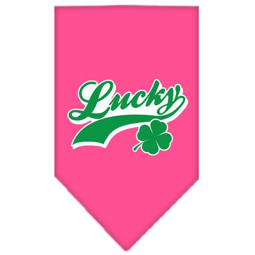 Pet and Dog Bandana Screen Printed,  "Lucky Swoosh"