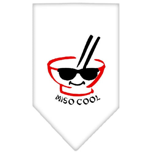 Bandana para mascotas y perros serigrafiada, "Miso Cool"