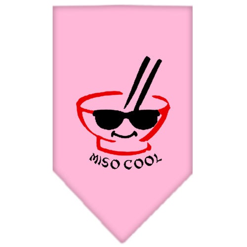 Bandana para mascotas y perros serigrafiada, "Miso Cool"