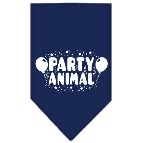 Bandana para mascotas y perros serigrafiada, "Party Animal"