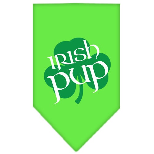 Bandana para mascotas y perros serigrafiada con la frase "Irish Pup"