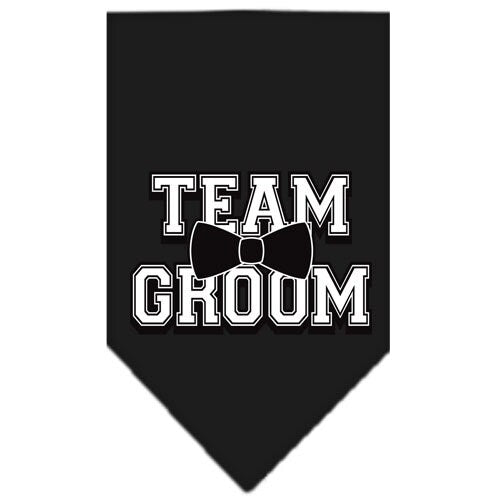 Pet and Dog Bandana Screen Printed, "Team Groom"