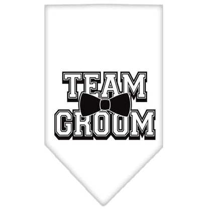 Pet and Dog Bandana Screen Printed, "Team Groom"