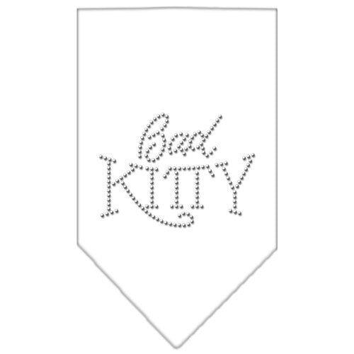 Bandana para mascotas y perros con diamantes de imitación, "Bad Kitty"